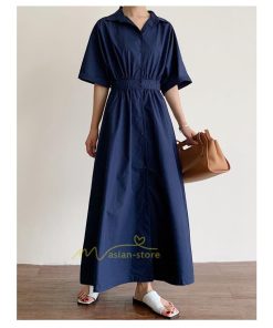 マキシ | シャツワンピース ワンピース 秋 春 レディース ロングワンピース 長袖 ロング丈 マキシ丈 体型カバー 無地 ゆったり 40代 夏作 30代 カジュアル 着痩せ 50代