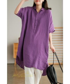 送料無料SALE | ワンピース レディース 夏 カットソー シャツワンピース スカート 麻 綿 大きいサイズ サマー Tシャツ 可愛い 30代 40代 20代 体型カバー ゆったり 送料無料