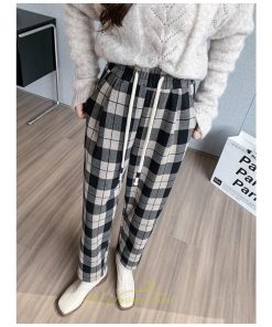 チノ・テーパード・ジョガー・スキニーパン | テーパードパンツ パンツ レディース ボトムス 美脚 楽ちん 体型カバー チェック柄 ハイウエスト お出掛け 20代 着痩せ 10代 30代 2022年新作 40代