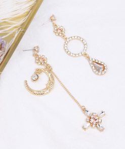 その他アクセサリー | 大ぶりピアス イヤリング ロングピアス レディース アシンメトリー 揺れる キラキラ