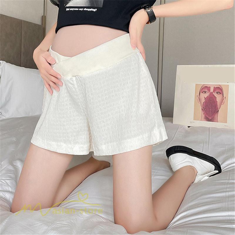 パンツ レギンス | マタニティパンツ ショート丈 レディース サマーパンツ 夏 薄手 ワイドパンツ 着痩せ ゆったり おしゃれ カジュアル 柔らか 上品 妊婦服 ウエスト調整 きれいめ