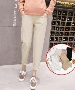 パンツ レギンス | マタニティパンツ 綿パンツ ママボトムス マタニティテーパードパンツ マタニティ服 アジャスター M L XL XXL ブラック カーキ ピンク ボト ホワイト ベージュ
