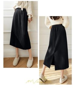 スカート | フレア レディース 40代 きれいめ おしゃれ 着痩せ 秋 冬 ボトムス ロング プリーツ20代 スリット Aラインゆったり 50代 30代