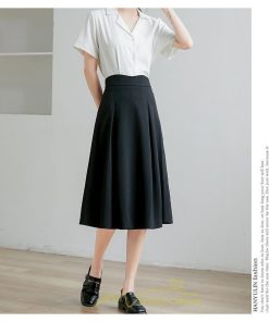 スカート | 膝丈 フレアレディース 春 夏 春夏 黒 シンプル ひざ丈 無地 ミモレ丈 秋 お出かけ リクルート 面接 通勤 就活 高級感 OL 上品　 オフィス