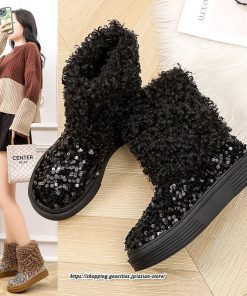 ブーツ | ムートンフェイクムートン ショートもこもこ ボア 定番 シューズ 靴 秋靴 レディース 可愛い 痛くない 歩きやすい 秋 あったか 冬