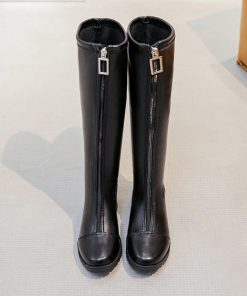 ニーハイブーツ | 裏起毛 ジョッキーブーツ レディース 冬