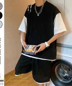 Tシャツ | Tシャツ メンズ 半袖 重ね着風 レイヤード 無地 ゆったり クルーネック カットソー 20代 30代 おしゃれ 無地 大きいサイズ シンプル 40代 カジュアル お出かけ