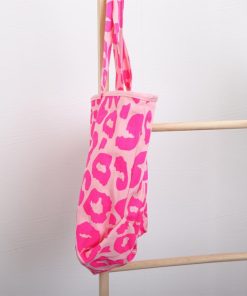 トートバッグ | キャンバスヒョウ柄 帆布鞄