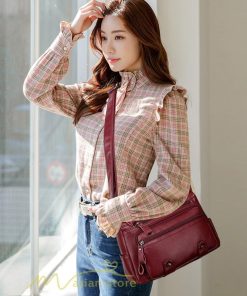 女性用バッグ | ショルダーバッグ レディース 斜めがけ カジュアル 多機能 バッグ 収納力アップ 防水 合皮バッグ シンプル 大人っぽ おしゃれ かわいい 軽量 肩掛け PUレザー