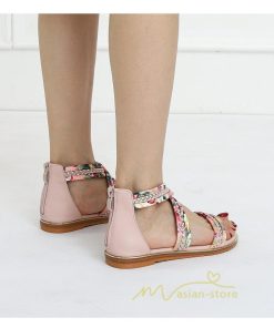 サンダル ミュール | サンダル レディース 歩きやすい ウェッジソール バックファスナー ローヒール フラットサンダル 2021年夏 ぺたんこサンダル ストラップサンダル 歩きやすい