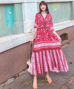 マキシ | ワンピース ロングワンピース エスニックワンピース コットン リゾートワンピース ワンピ 半袖 大人 夏 ゆったり リゾート お出かけ 普段使い きれいめ