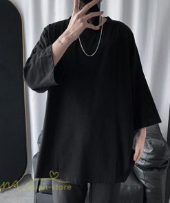 Tシャツ | メンズ 無地 大きいサイズ カットソー 上品 7分袖 サマートップス ゆったり 日常感 メンズスタイル シンプル 体型カバー カッコウイイ