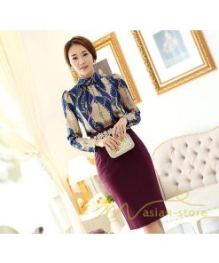 在庫ある | 短納期ブラウスレディースシャツ シフォンブラウス ビジネスカジュアルシャツトップス オフィスブラウス フォーマルシャツ 薄手 プリント 通学通勤 春夏衣装