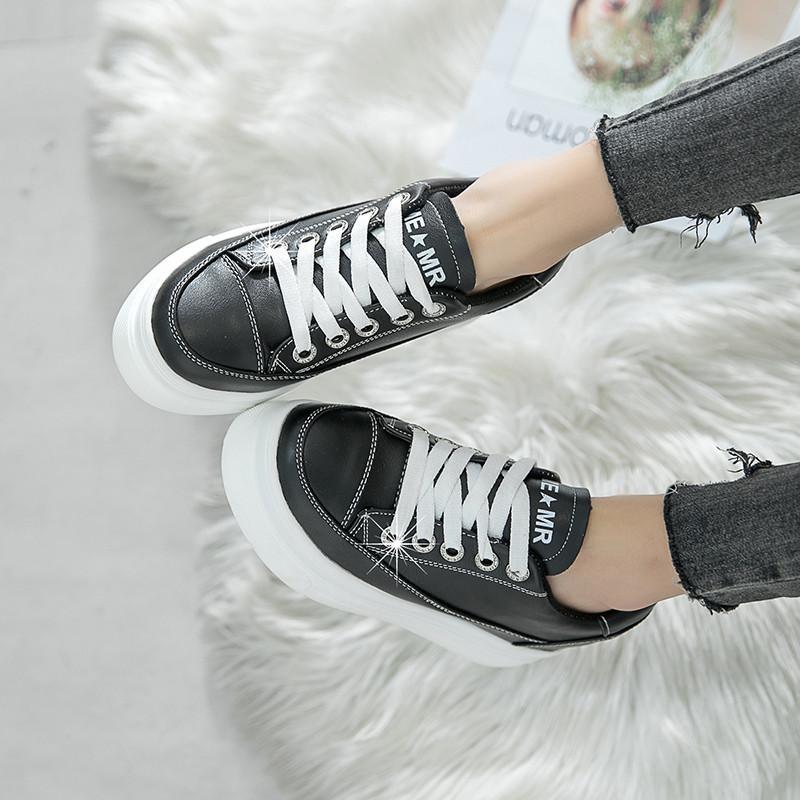 スニーカー | 厚底シューズ レディース 厚底 レースアップ ラウンドトゥ ウォーキングシューズ 靴 白 シューズ 厚底スニーカー ローカット スポーツ 黒