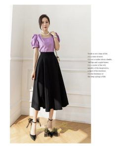 スカート | ロング丈 ボトムス レディース Aライン 上品 20代30代40代50代 カジュアル 通勤通学 お出かけ 夏物 韓国風 着痩せ 体系カバー エレガント