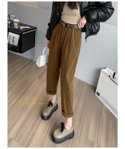 ワイドパンツ | レディース ロング丈 ストリート風 ロングパンツ シンプル 秋冬コーデ 体型カバー ウエストゴム お出かけ ポケット ハイウエスト ゆったり