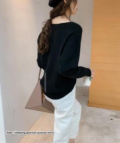 ニット・セーター | ニット カットソー セーター レディース トップス 秋冬 春 長袖 ニットセーター プルオーバー Vネック スリム ニットトップス 春秋 通勤 柔らかい 通学 伸縮性