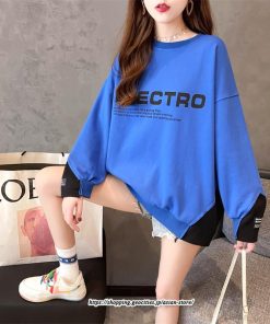 パーカー | トレーナー レディース スウェット 大きいサイズ 韓国 トップス 長袖 おしゃれ 秋冬 送料無料 プルオーバー ゆったり トップス クルーネック Tシャツ