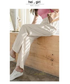 ワイドパンツ | レディース パンツ ボトムス ズボン ガウチョパンツ 体型カバー 着やせ ロングパンツ ハイウエスト 美脚 カジュアル お洒落 スリット ゆったり