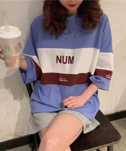 パジャマ ルームウェア | ビッグTシャツ レディーストップス ロングTシャツ ゆったりカジュアル可愛い M L XL XXL ベージュ 黒 ブルー ブラック 2020春夏ロングTシャツ