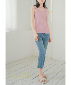ｔシャツ・カットソー | タンクトップ レディース 夏 綿100% Tシャツ トップス ノースリーブ 無地 可愛い サマータンクトップ ルームウェア リブ 20代30代40代 スポーツ カットソー