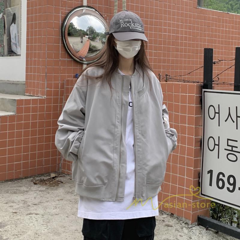 コート・ジャケット | スタジャン レディース ファッション 体型カバー 40代 30代 秋 アウター ジャケット ブルゾン カジュアル 上着 Oversize 長袖 羽織り ライトアウター