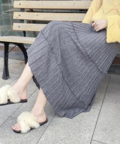 フレアスカート | カジュアル Aラインスカート ボトムス ティアードスカート レディース ニットスカート プリーツスカート体型カバー 着やせ ウエストゴム