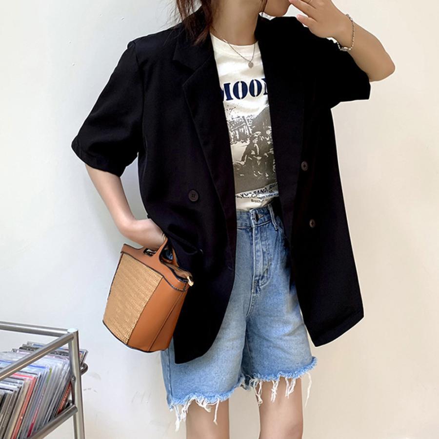 テーラードジャケット | 半袖テーラードジャケットオルチャン夏新作