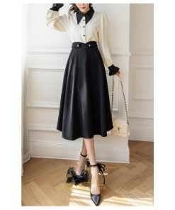 スカート | フレア ロング丈 膝丈 レディース フレアAライン 送料無料 通勤 通学 オフィス ビジネス フェミニン キレイめ お出かけ OL オシャレ