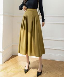 スカート | Aラインレディース 着痩せ 秋 冬 新作 ハイウエスト ロング丈 ウエストゴム 20代 30代 カジュアル OL ビジネス 秋冬 40代 コーデ 50代