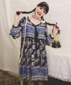 ミニ丈 | ワンピース レディース ワンピース長袖 夏秋ワンピ きれいめ 大人 森ガール 膝上 リゾート 花柄 おしゃれ デート 通勤 可愛い お呼ばれ シフォン