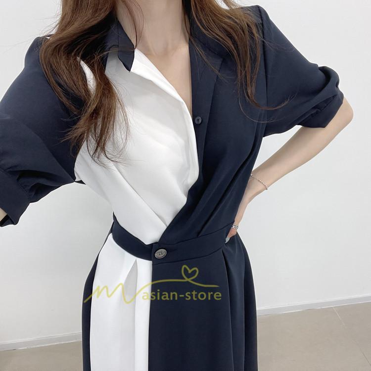 マキシ | ワンピース Aライン 夏ワンピース 春 夏 秋 半袖 ロング マキシ丈 ロングワンピース マキシワンピース 着痩せ エレガント 二次会 配色 上品 20代30代40代50代