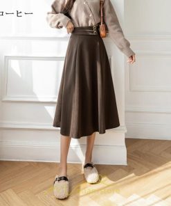 スカート | フレアレディース 秋 冬 秋冬 ミモレ丈 ロング丈 あったか Aライン 通勤 通勤 大人上品 20代30代40代50代 知的 フォーマル 綺麗