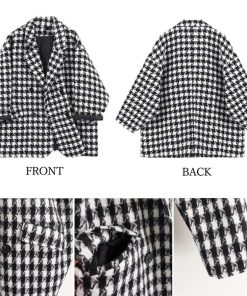 ジャケット・ブルゾン | 千鳥格子柄 ジャケット 中綿コート 秋冬