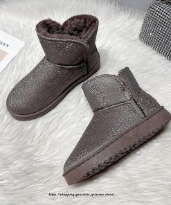 ブーツ | ムートンレディース 靴 スノーシューズ ショートもこもこ ボア シューズ 秋冬 あったか 歩きやすい 防寒 2022新作 シューズ