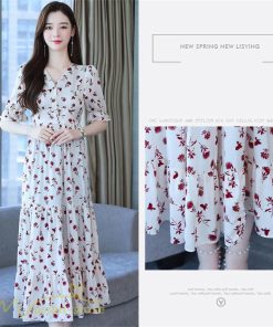 マキシ | ロングワンピース レディース カジュアル 半袖 ロング丈 ワンピース 着痩せ サマーワンピース おしゃれ カジュアル 上品 きれいめ 花柄 40代 20代 夏服 30代