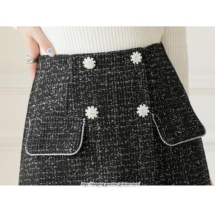 スカート | ミニレディース Aライン タイト ショート丈 キュロットラシャ 暖か カジュアル お出かけ 韓国風 2022秋冬 着回し 通勤 新作