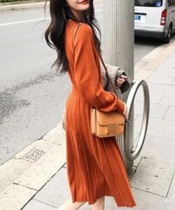 ワンピース | ニットプリーツワンピースレディースニット