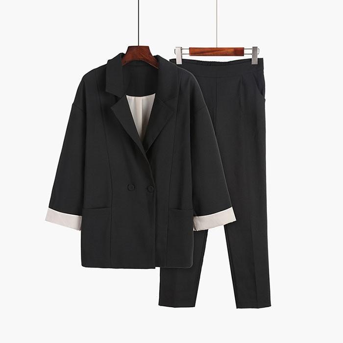 パンツスーツ | レディース 秋 春 テーラードジャケット カジュアルスーツ 30代40代 ゆったり 制服 OL フォーマル 事務服 オフィス