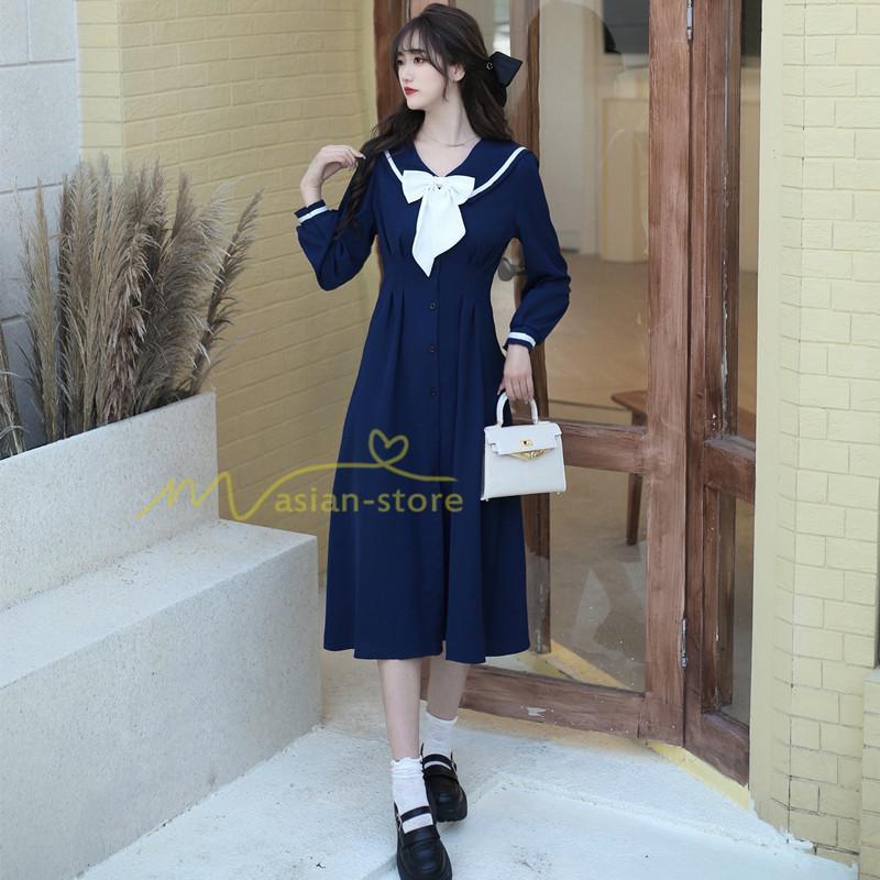 マキシ | 秋ワンピース 長袖 通学通勤 大人 可愛い ミモレ丈ワンピース 着痩せ ちょう Aラインワンピース 無地 20代30代 お呼ばれ レディース 40代 秋物 エレガント