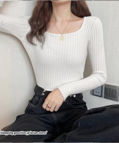 ニット・セーター | 秋 冬 ニット セーター 長袖 スクエアネック レディース トップス 無地 洗えるニット お洒落 シンプル 通勤 OL 上品 可愛い リブ きれいめ トレンド かわいい