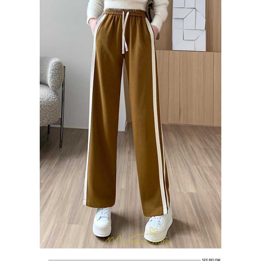 チノ・テーパード・ジョガー・スキニーパン | スウェットパンツ レディース コーデ ボトムス ワイドパンツ 美脚 ハイウェスト スリム 着痩せ ロング 送料無料 サイドライン お出かけ 部屋着 美脚 脚長