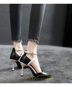 パンプス | ハイヒール ポインテッドトゥ ヒール5cm7cm8.5cm パーティー フォーマル ストラップ ピンヒール 結婚式 パーティ ベージュ 黒 ブラック 緑 グリーン