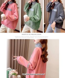 パーカー | トレーナー レディース トップス スウェット 裏起毛 長袖 暖か ハイネック おしゃれ カジュアル ゆったり カジュアル 長袖トレーナー 大人 冬 着痩せ 秋新作