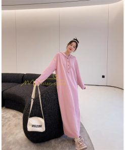 マキシ | スウェットワンピース ロングワンピース スウェット ロングパーカー ゆったり パーカーワンピース 体型カバー 大きいサイズ かわいい 50代 秋冬 20代30代 大人