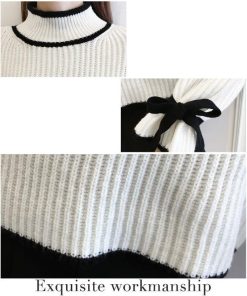 ニット・セーター | 短納期ニット ニットセーター ニットソー レディース セーター リボン フレアスリーブ 長袖 可愛い トップス 肌触りよい プルオーバー タートルネック