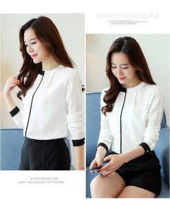 在庫ある | 短納期シフォンブラウスレディース 無地シャツ ビジネスブラウストップス オフィスフォーマルシャツブラウス 薄手 春夏衣装 通学通勤 OL 着痩せ エレガント