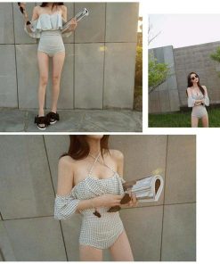 ビキニ | セクシー リゾート フリル 水着レディース 谷間 水着 ワンピース 水着 オールインワン