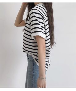 ｔシャツ・カットソー | カットソー チュニック レディース トップス 体型カバー シンプル Tシャツ きれいめ ストライプ柄 半袖 夏物 カジュアル 20代30代40代50代 ゆったり 通勤通学