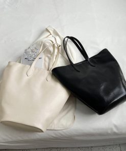 トートバッグ | PUレザー大容量 レトロ